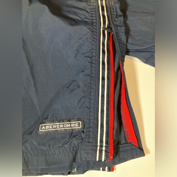 Vintage 90’s Abercrombie and Fitch Gym Issue Track Pants with Zipper, size XL - Picture 2 of 6